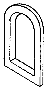 Window small arched    4/