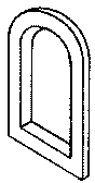 Window small arched    4/