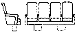 Coach Seats -- 4-Seater pkg(4)