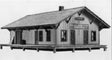 Laser-Cut Wood with Metal Castings -- Freight Station - New York Central