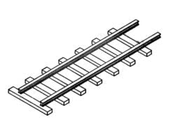 18" Gauge Mine Track -- Straight pkg(4)