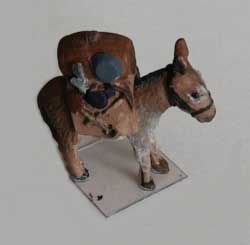 Pack Mule and Pack -- Unpainted Metal Castings