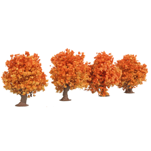 Deciduous Trees -- 1" Fall (orange)