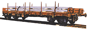 4 Axle Flatcar Era V -- DB w/Swivel Stanchions & Aluminum Load