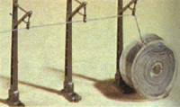 Rubber catenary wire 82'