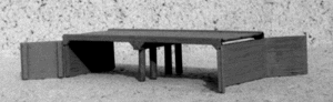 Short Trestle Bridge -- 4 x 1-5/8" roadbed