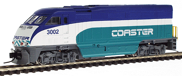 EMD Diesel F59PHI Powered -- Coaster #3002 (San Diego)