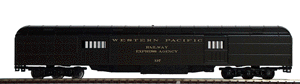 70' Standard Heavyweight Baggage Car -- Western Pacific