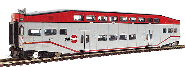 Ready-To-Roll(TM) Bombardier Bi-Level Commuter Cab Car -- CalTrain
