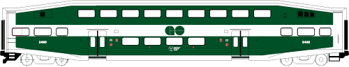 Ready-To-Roll(TM) Bombardier Bi-Level Commuter Coach -- GO Transit