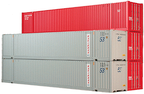Ready-To-Roll(TM) 53' Jindo Rib-Side Container - Single Unit -- Navieras (gray)