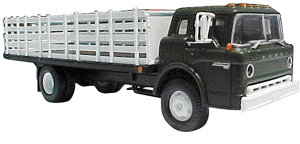 American Trucks - Ford "C" Cabover Stake Bed -- Green Cab