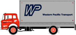 Ready-To-Roll(TM) American Trucks - Ford "C" Cabover Van (Decorated) -- Western Pacific