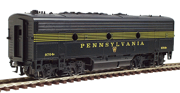 Diesel EMD F7B Powered "Super" w/Flywheel -- Pennsylvania Freight (Brunswick Green, yellow)