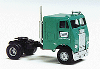 White Freightliner Cabover Semi Tractors -- Penn Central