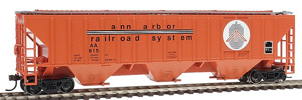 Ready-To-Roll(tm) 54' Pullman Standard 3-Bay Covered Hopper - Assembled -- Ann Arbor #2