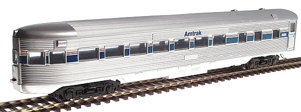 Ready-To-Roll(tm) Streamline Observation Car - Assembled -- Amtrak Phase IV