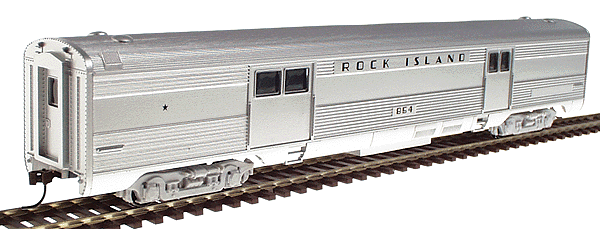 Ready-To-Roll(tm) Streamline Baggage Car - Assembled -- Rock Island