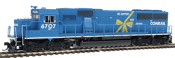 Ready-To-Roll(tm) Diesel EMD SD50 Powered - DCC-Ready -- Conrail, Yellow Ribbon