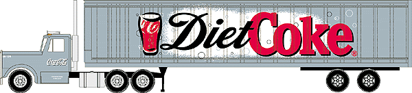 American Trucks - Tractor/Trailer -- Diet Coke (silver)