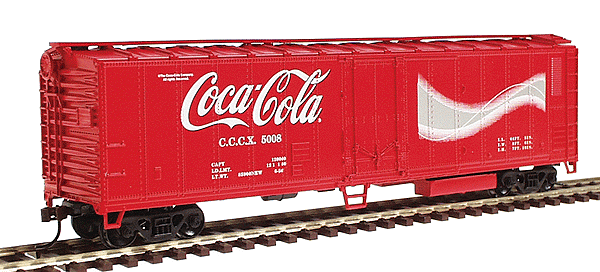 Coca-Cola(R) 50' Reefer -- Gray Dynamic Ribbon Design (DRD)
