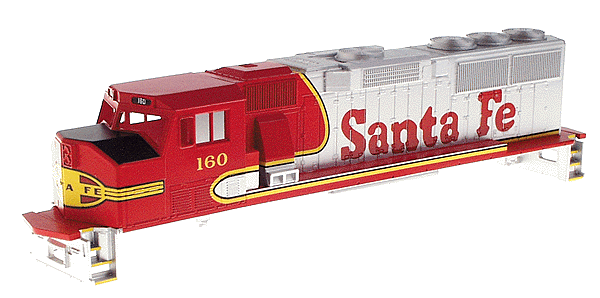 Painted Body Shell - EMD GP60M -- Atchison, Topeka & Santa Fe "Warbonnet" #160