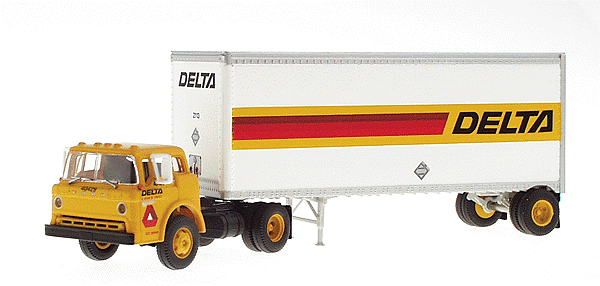 Ready-To-Roll(tm) Ford "C" w/28' Wedge Trailer -- Delta