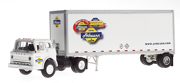 Ready-To-Roll(tm) Ford "C" w/28' Wedge Trailer -- Athearn