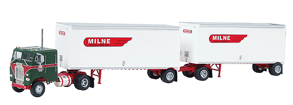 Ready-To-Roll(tm) Freightliners w/2 28' Trailers -- Milne Trucking