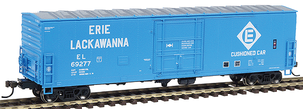 Ready-To-Roll(tm) 50' Superior-Door Boxcar - Assembled -- Erie-Lackawanna