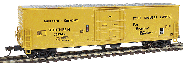Ready-To-Roll(tm) 50' Superior-Door Boxcar - Assembled -- Fruit Growers Express - Southern #1