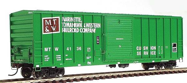 Ready-To-Roll(TM) 50' FMC 5347 Cubic Foot Boxcar - Assembled -- Marinette, Tomahawk & Western #1