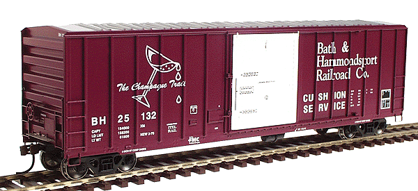 Ready-To-Roll(TM) 50' FMC 5347 Cubic Foot Boxcar - Assembled -- Bath & Hammondsport Railroad Co. #2