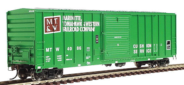 Ready-To-Roll(TM) 50' FMC 5347 Cubic Foot Boxcar - Assembled -- Marinette, Tomahawk & Western #2