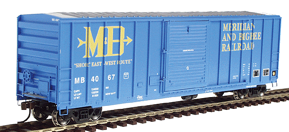 Ready-To-Roll(TM) 50' FMC 5347 Cubic Foot Boxcar - Assembled -- Meridian & Bigbee #2