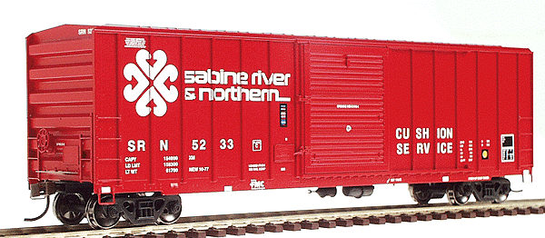 Ready-To-Roll(TM) 50' FMC 5347 Cubic Foot Boxcar - Assembled -- Sabine River & Northern #2