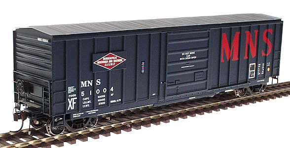 50' Sieco Boxcar - Assembled -- Minneapolis, Northfield & Southern #2