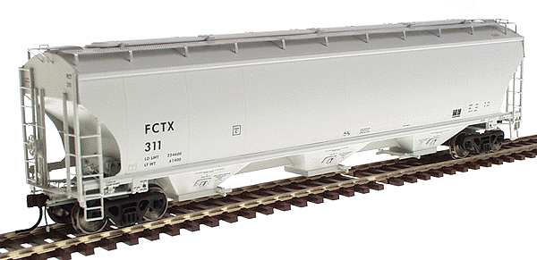 Trinity 5161 Cubic Foot Ten-Panel Covered Hopper - Assembled -- FCTX #311