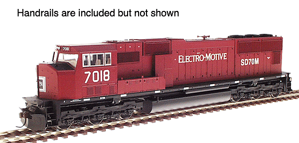 Diesel EMD SD70M Powered -- EMD Lease #2 (burgundy)