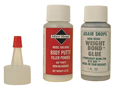 Model Railroad Body Putty -- Non-Toxic Solvent Free