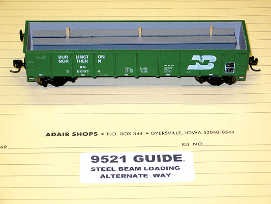 Wide Flange Steel Beam Load Kits for Mill Gondolas & Bulkhead Flats -- Beam Size: 36 x 4'