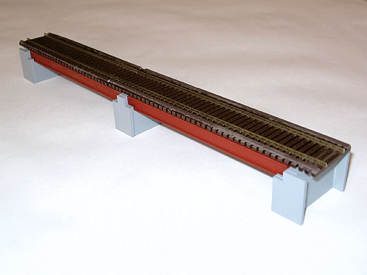 Prairie Crossing 2-Span Girder Bridge w/Abutments & Center Pier - Kit -- Each Span Measures: 37-1/2'  11.4m Scale