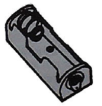 Battery Holder -- Single N - Plastic