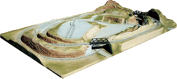 Smoky Hollow Junction - Terrain for Trains -- Painted 48 x 30"