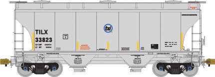 TrinityRail 3281 Cu.Ft. 2-Bay Covered Hopper - Ready to Run -- TXI TILX #33823 (gray)