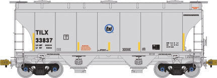 TrinityRail 3281 Cu.Ft. 2-Bay Covered Hopper - Ready to Run -- TXI TILX #33837 (gray)