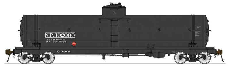 GATC Welded Tank Car - Ready to Run -- Northern Pacific 102025 (As-Delivered, black)