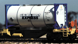 Unframed Tank Container -- Alaska West Express
