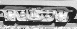 Passenger Car Trucks  1 Pair -- Outside Swing Hanger Style