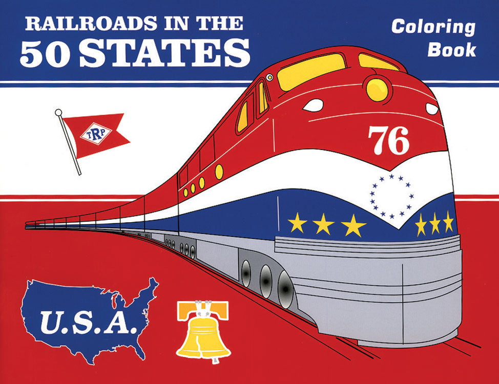 Railroads in the 50 States Coloring Book -- Softcover